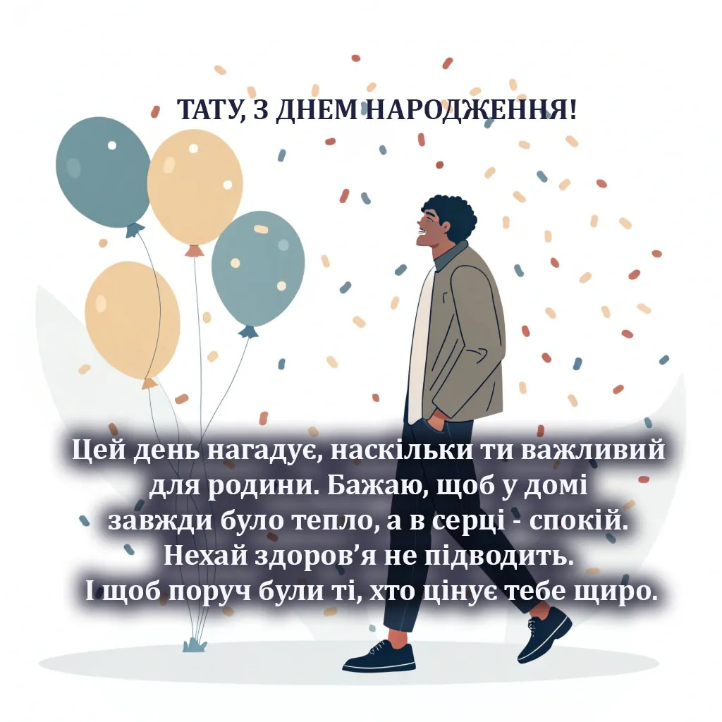 Картинка з днем народження батьку